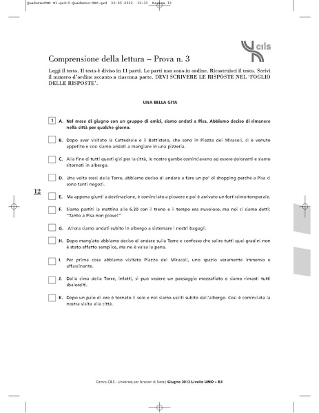 File:Istituto cultura italiana (NGO)/CILS certificate/Comprensione della lettura.pdf